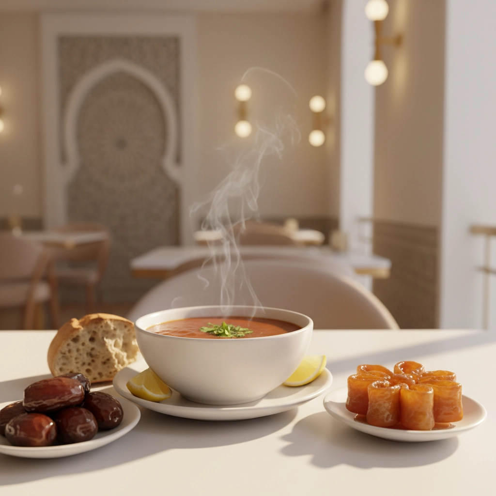 حريرة مع تمر وشباكية